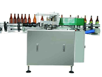Auto glass bottle paper labeling machine