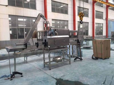 Manual sleeve shrink labeling system