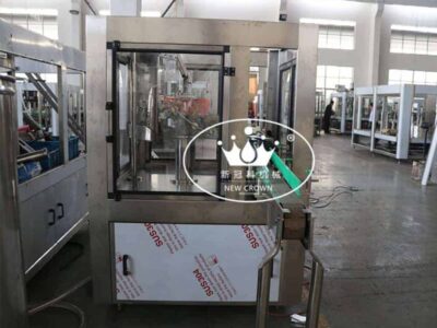 PLC controlled Automatic Empty Glass Bottle Jar Washing Rinsing Machine