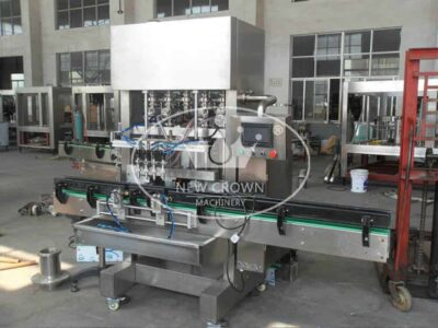 Glass bottle jar piston filling machine