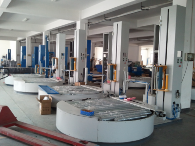 Turntable Fully Automatic Pallet Wrapping Machine